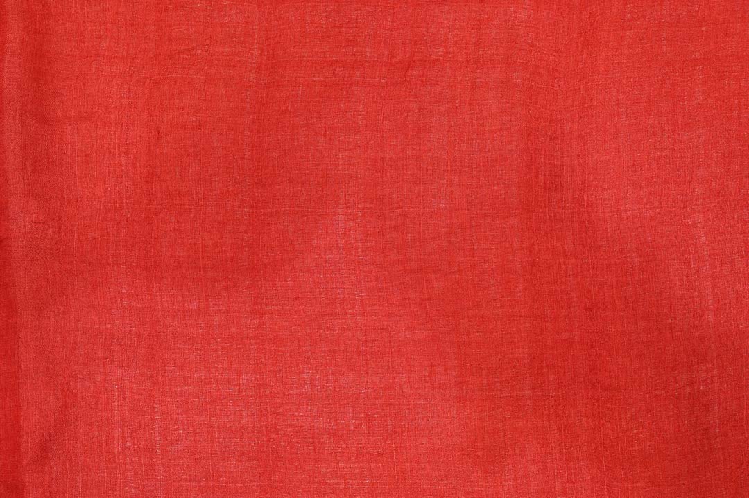 Scarlet Red with Floral Motif Pure Tussar Saree – DDA008