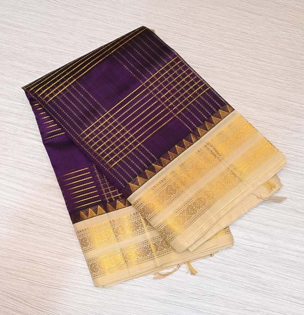 Jamun Purple Silk Cotton Saree