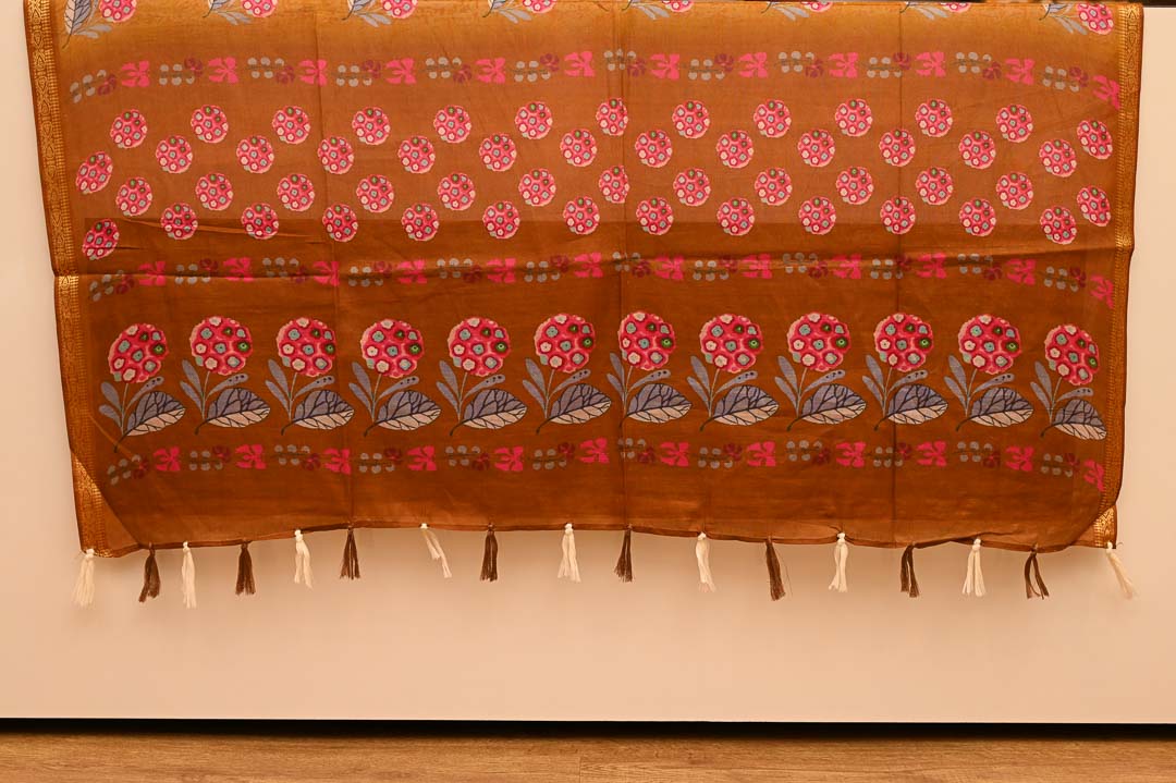 Mustard Yellow Pure Cotton Saree – DDA027