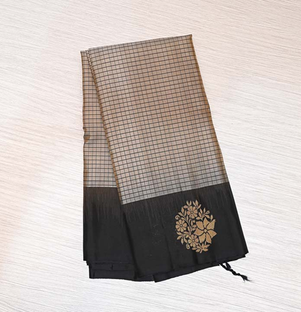 Sambal Karuvizhi Kanchipuram Silk Saree