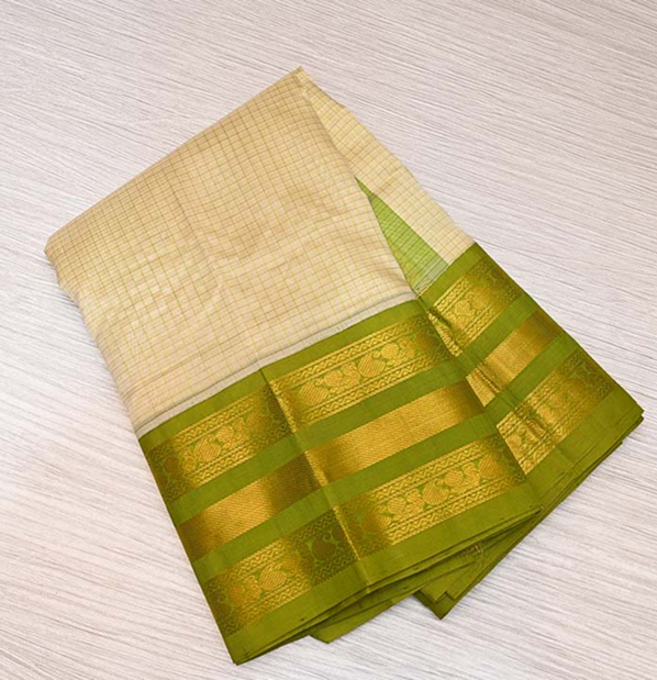 Venpani Kattam Silk Cotton Saree