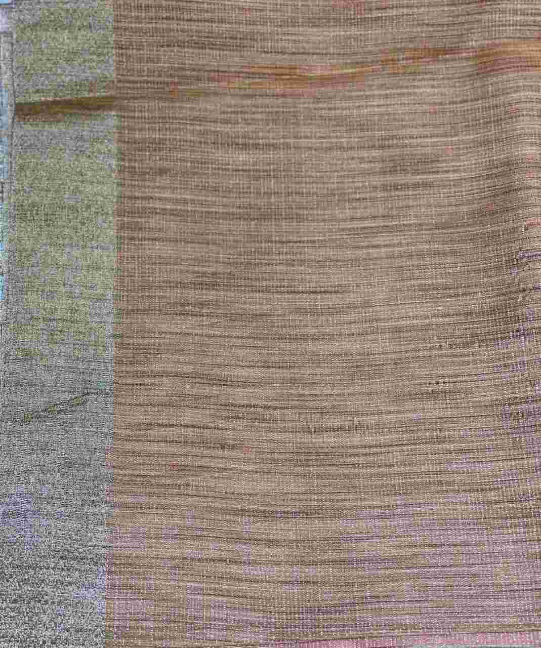 Peach Gold Floral Zari Fancy Saree